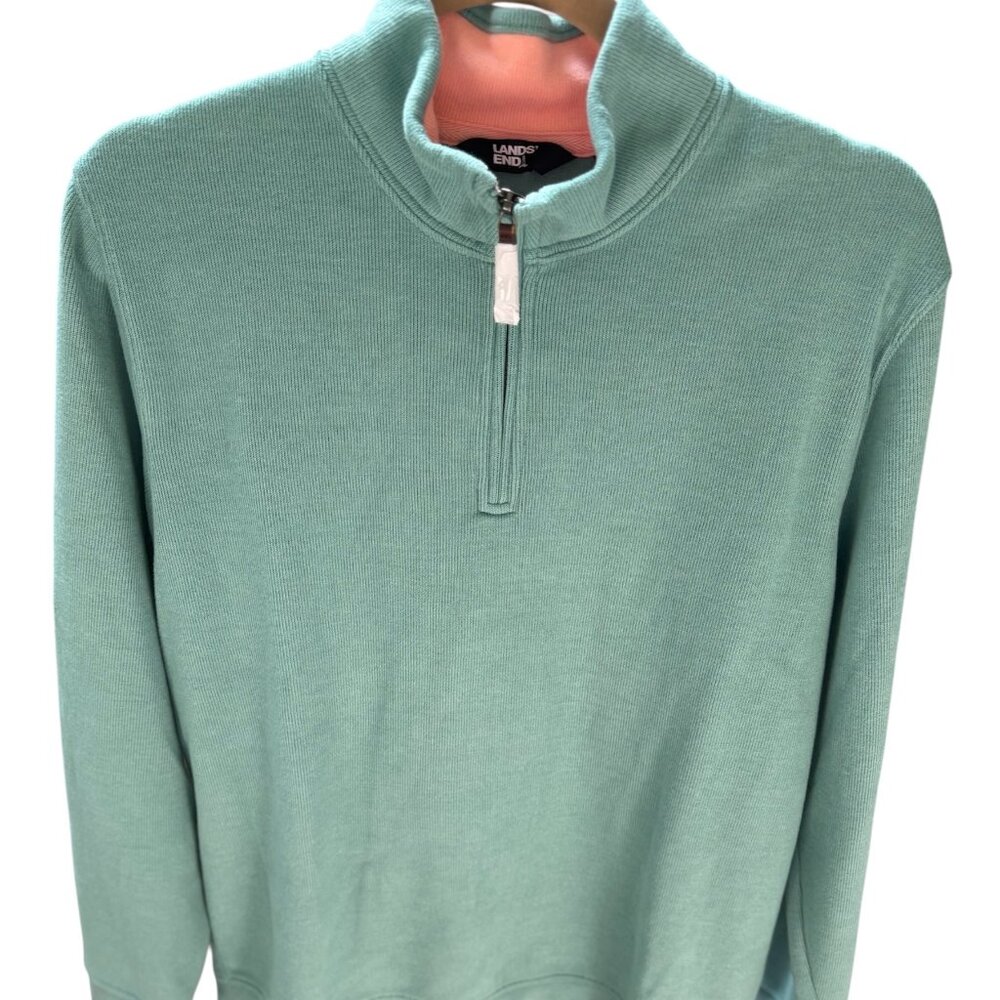 Lands End Men's NWOT Lightweight Green Pullover sz M 38-40